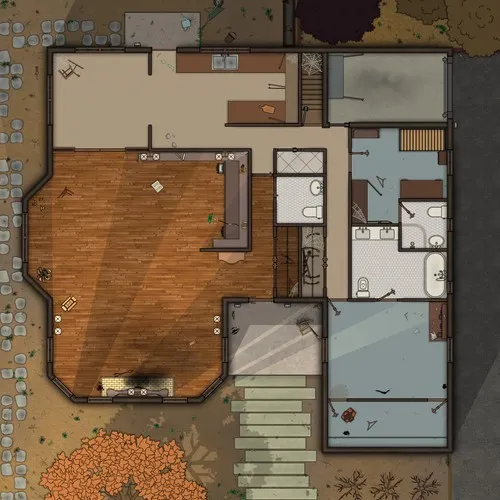 Jones Residence - Ground Floor - Abandoned - Day