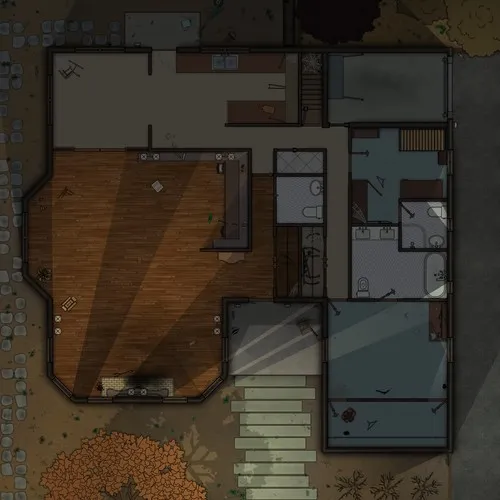 Jones Residence - Ground Floor - Abandoned - Night