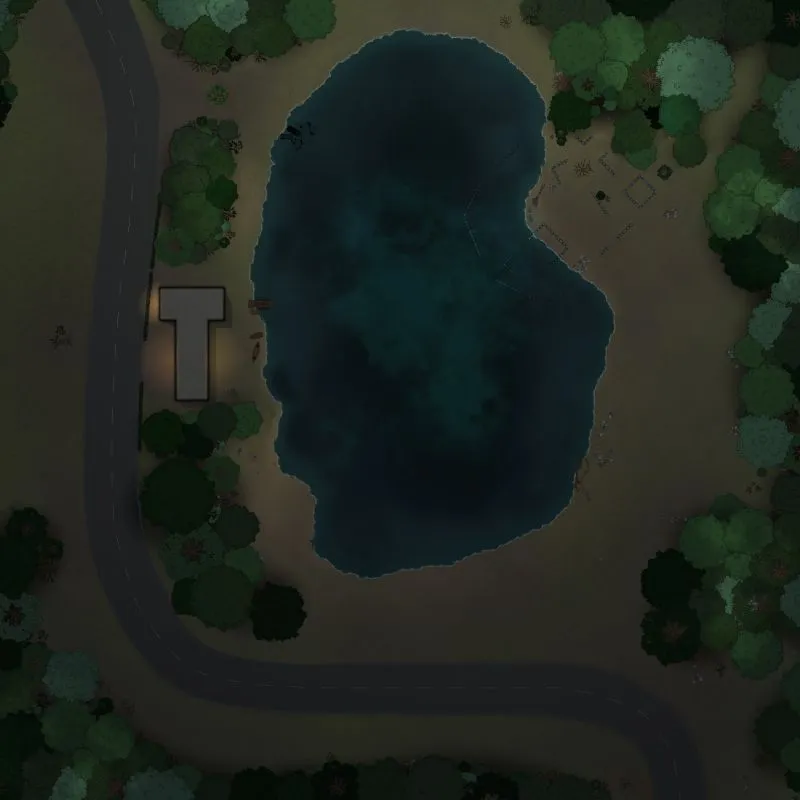 Lake Overview - No Labels - Night