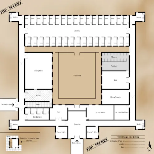 Massachusetts Correctional Institution - Floor Plan