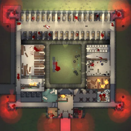 Massachusetts Correctional Institution - Riot - Night