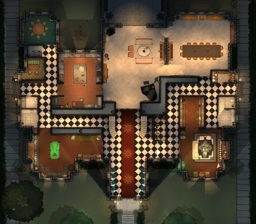 McLaughlin Mansion - Ground Floor - Night