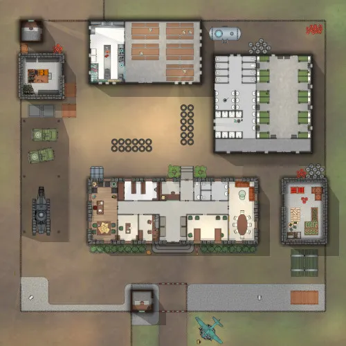 Military Base - Ground Floor - Day