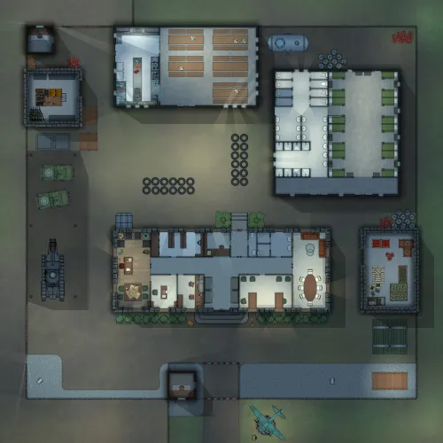 Military Base - Ground Floor - Night