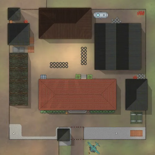 Military Base - Roof Level - Day