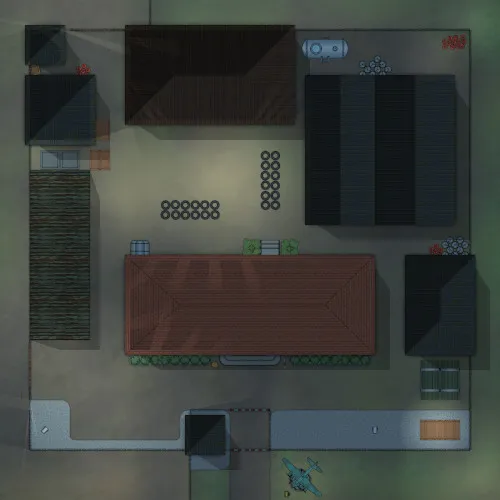 Military Base - Roof Level - Night