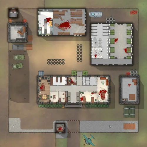 Military Base - Splatter - Day