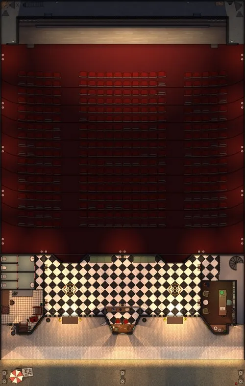 Movie Theater - Ground Floor - Night
