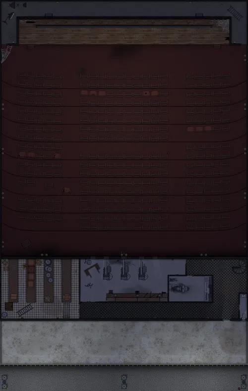 Movie Theater - Mezzanine - Abandoned - Night