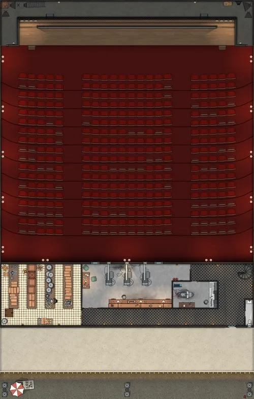 Movie Theater - Mezzanine - Day