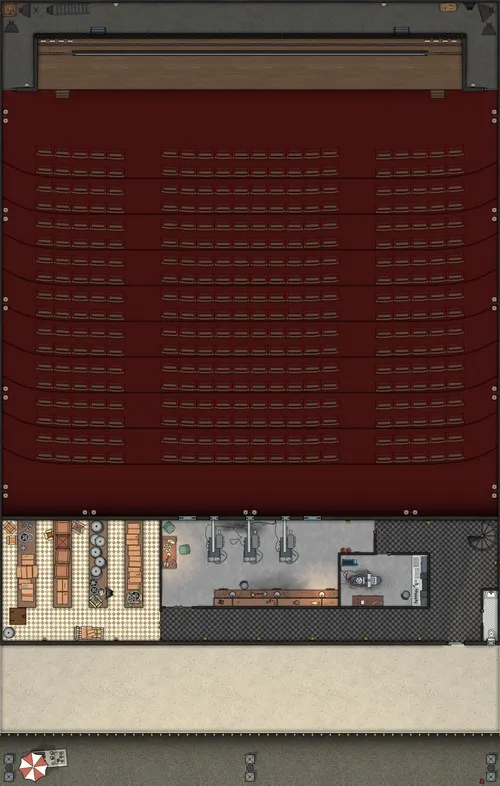 Movie Theater - Mezzanine - Empty - Day