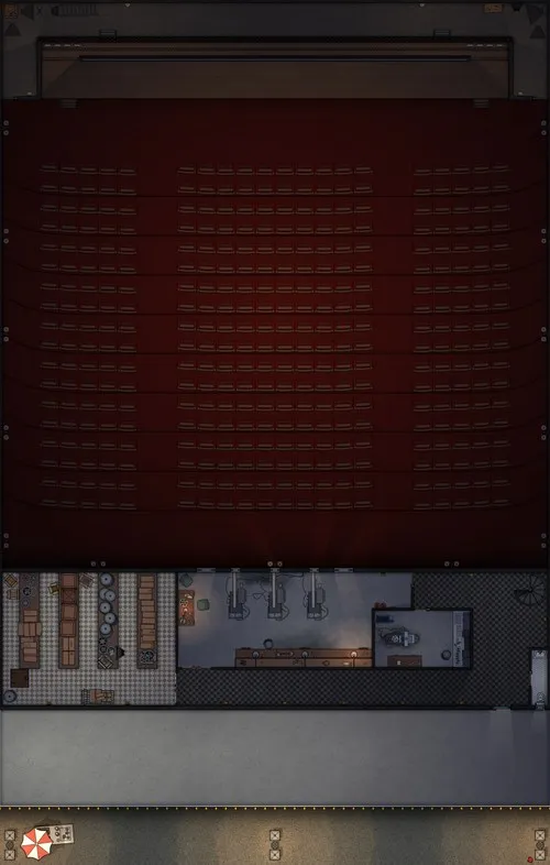 Movie Theater - Mezzanine - Empty - Night