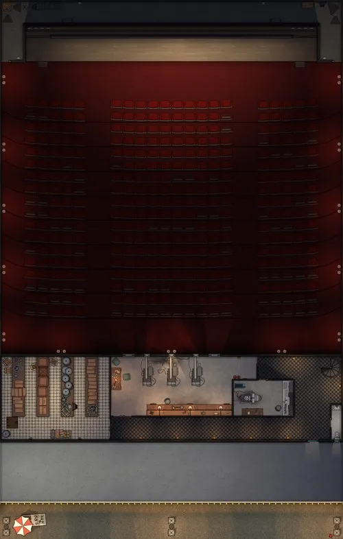 Movie Theater - Mezzanine - Night