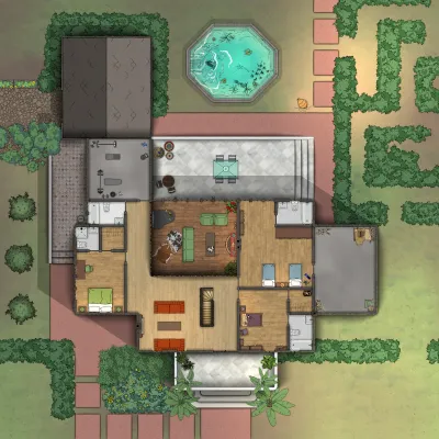 Mr Richs - Summer House - First Floor - Day