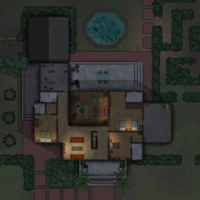 Mr Richs - Summer House - First Floor - Night