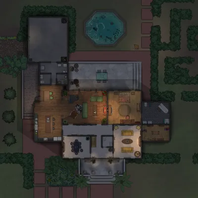 Mr Richs - Summer House - Ground Floor - Night - No Tokens