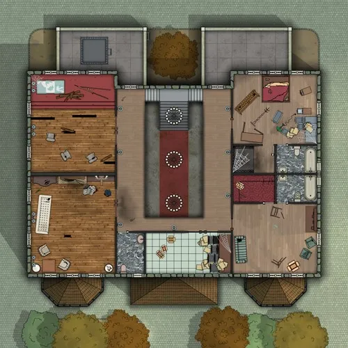 Mrs Dubois Auction House - First Floor - Abandoned - Day