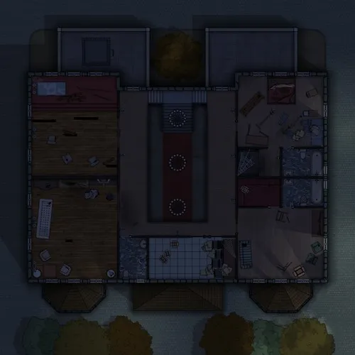 Mrs Dubois Auction House - First Floor - Abandoned - Night