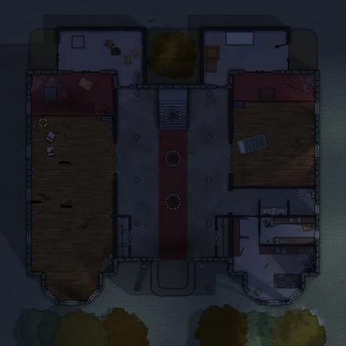 Mrs Dubois Auction House - Ground Floor - Abandoned - Night