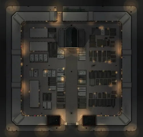 New Orleans St Roch Cemetery - Night