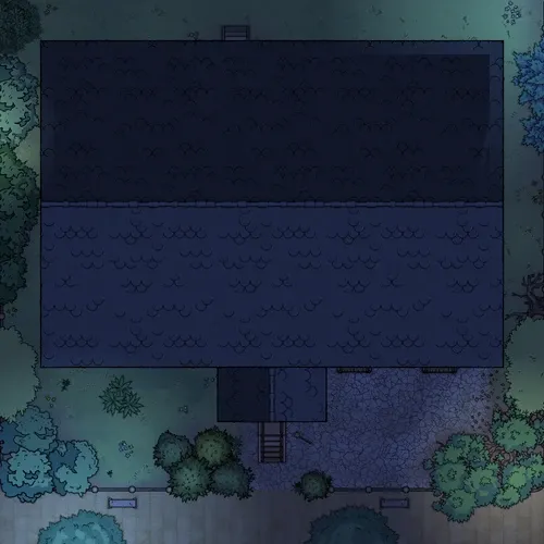 Newspaper Office - Roof - Night