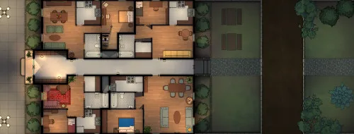 Non Euclidean Geometry Apartments - Normal - Night