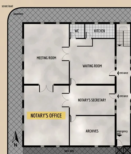 Notary Office - Floor Plan