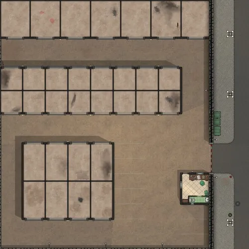 Outdoor Storage Units - Empty - Day