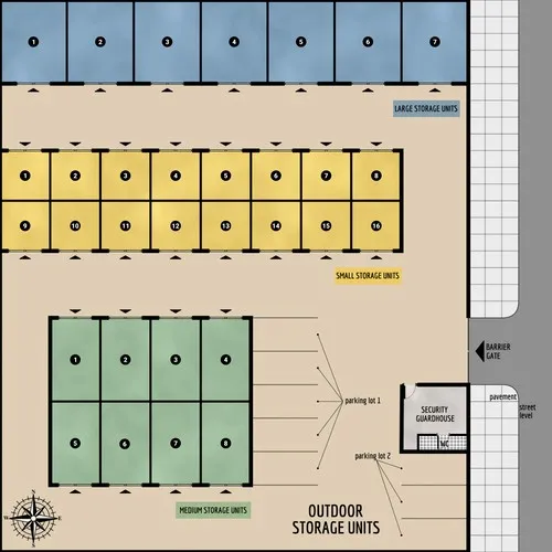 Outdoor Storage Units - Floor Plan