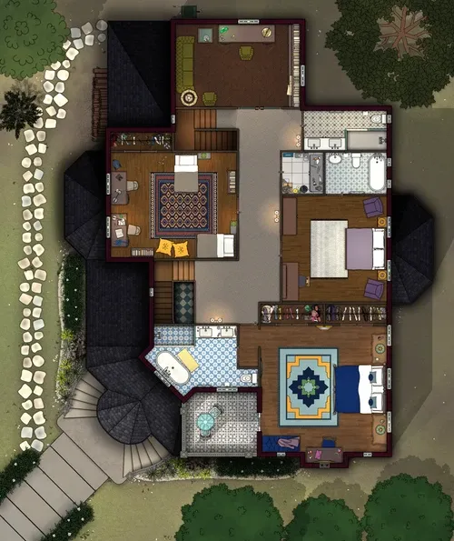 Peabody's Victorian House - First Floor - Day