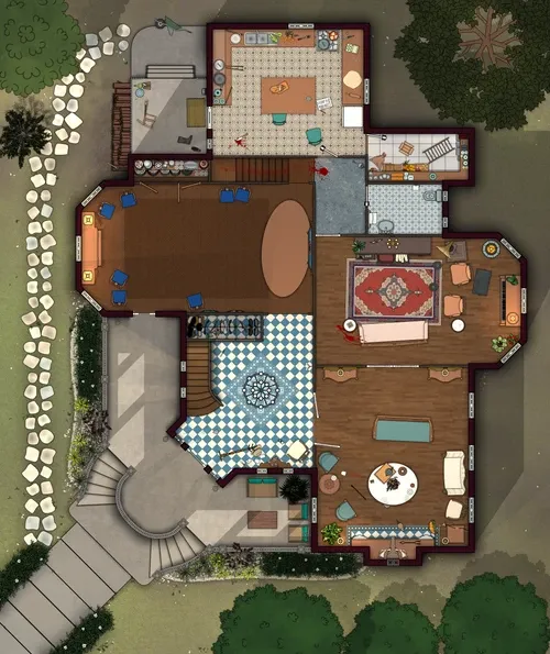 Peabody's Victorian House - Ground Floor - Splatter - Day