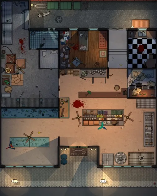 Pet Shop - Splatter - Night