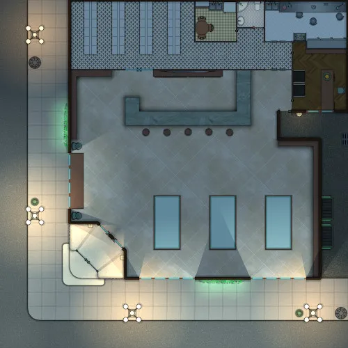 Pharmacy - Night - Empty