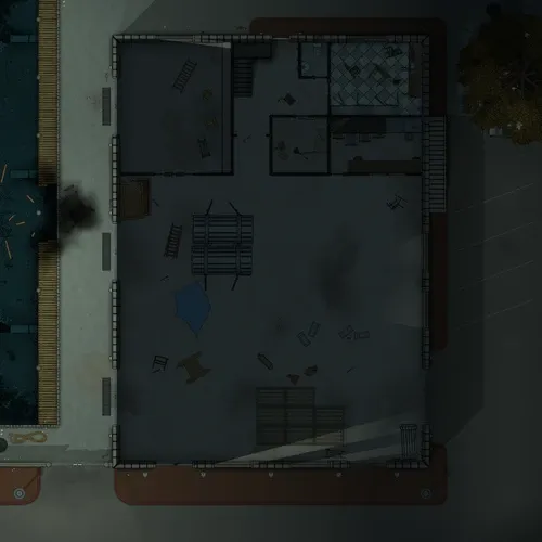 Pier Warehouse - Ground Floor - Abandoned - Night