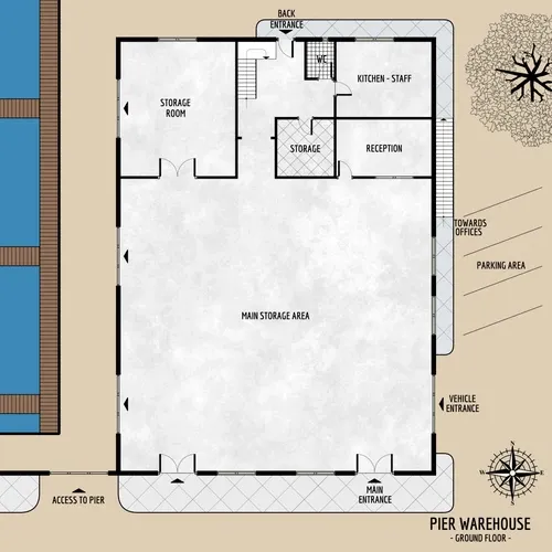 Pier Warehouse - Ground Floor - Floor Plan