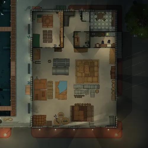 Pier Warehouse - Ground Floor - Night