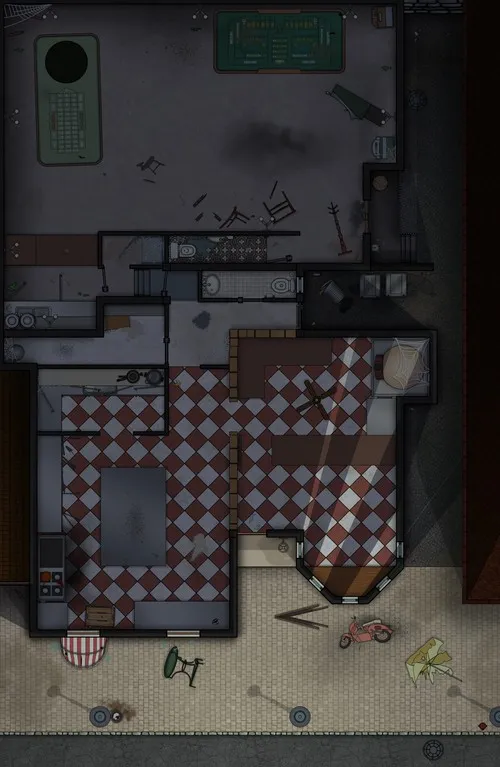 Pizza Gambino - Illegal Gambling Den - Abandoned - Night