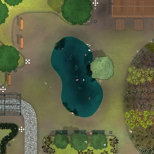 Pocket Park - Spring - Day