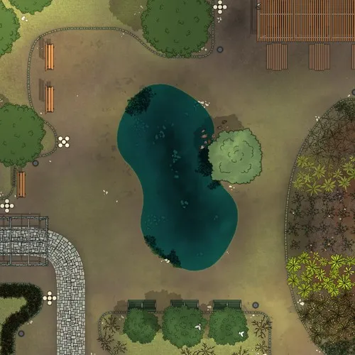 Pocket Park - Summer - Day