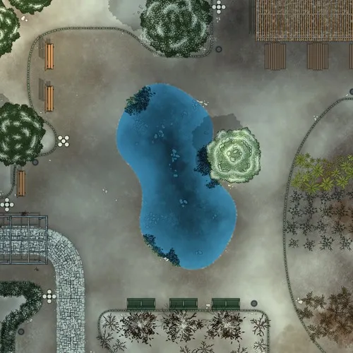 Pocket Park - Winter - Day