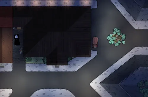 Police Station - Roof - Night