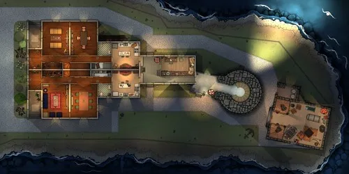 Portland Head Light - Ground Floor - Night