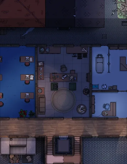 Private Investigators Office - Night