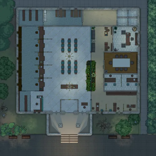 Providence Bank - Ground Floor - No Basement - Night