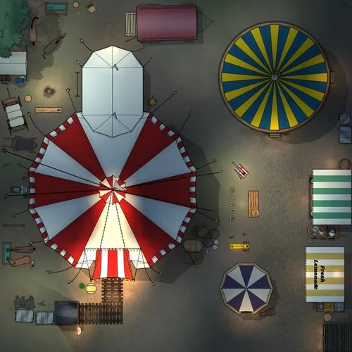 Providence Carnival Top Down - Night