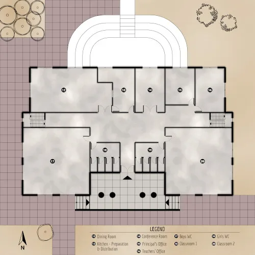 Providence Highschool - Ground Floor - Floor Plan