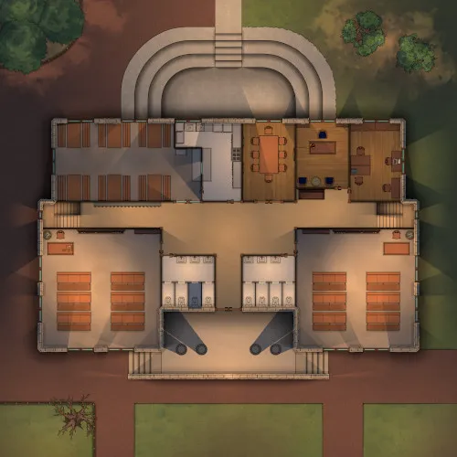 Providence Highschool - Ground Floor - Night