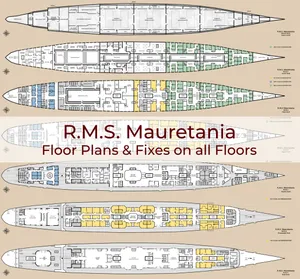 RMS Mauretania - Final Version with Floor Plans