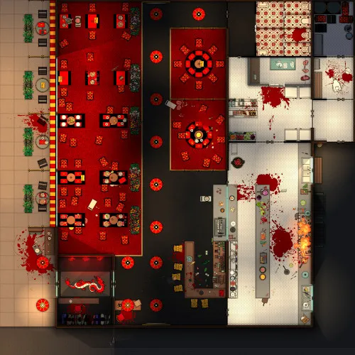 Red Dragon Chinese Restaurant - Splatter - Night