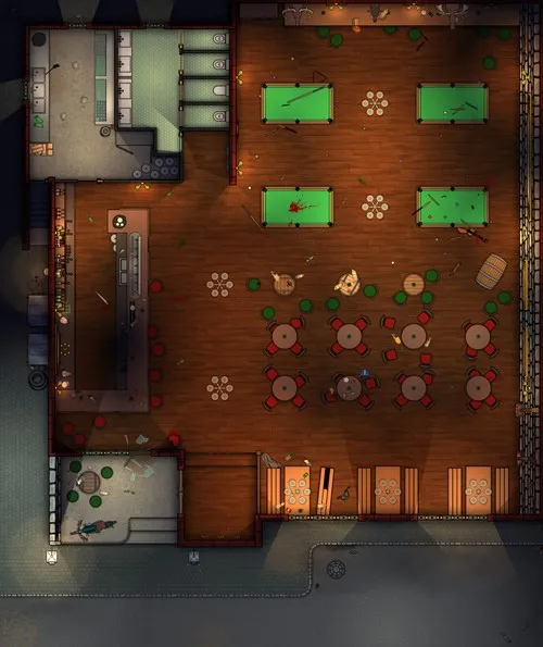 Rock Bar - Fight - Night